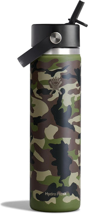 Hydro Flask 24 oz Wide Flex Straw Cap Woodland Camo