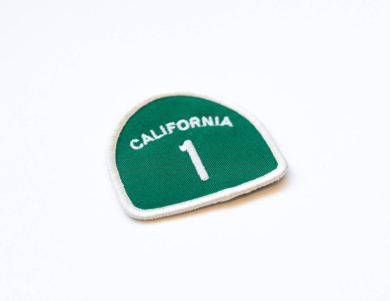 California Pacific Coast Highway 1 Embroidered Iron on Patch: Yes