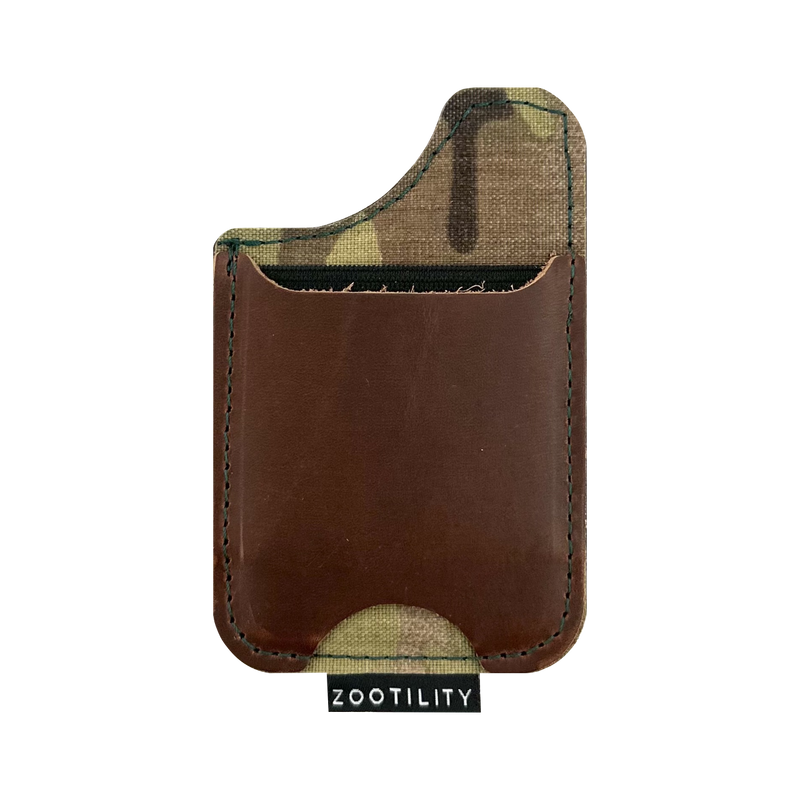 Magnetic Phone Leather Wallet: Camo
