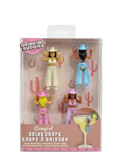 Drinking Buddies Cowgirl Chaps 4 Pack packaging