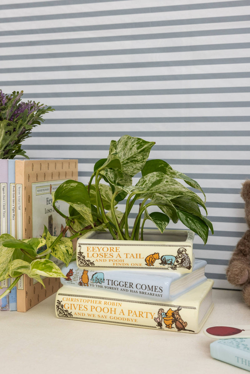 Stacked Book Planter | The House at Pooh Corner