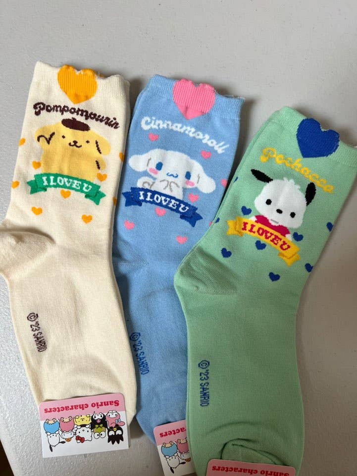 Sanrio New Heart Mark Cotton Ultra Soft Ankle Socks: Hello Kitty
