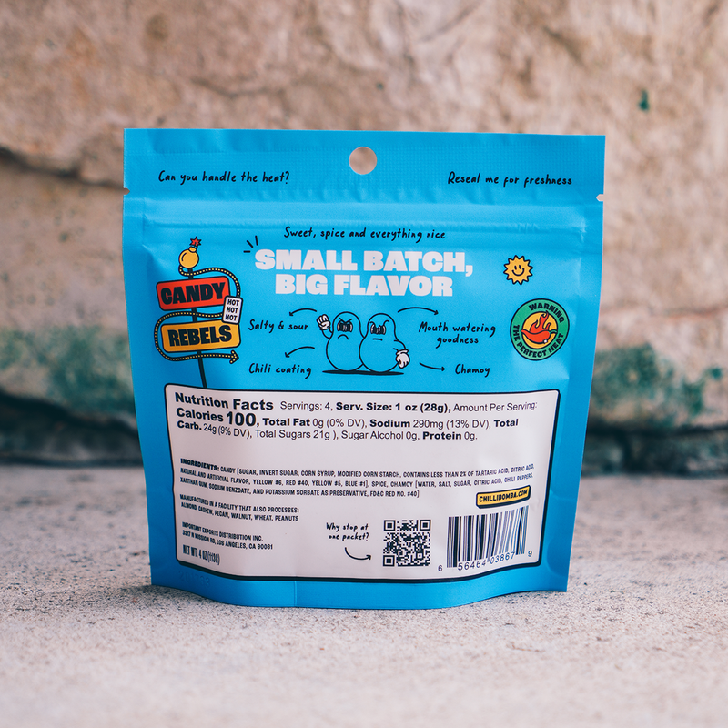 Chilli Bomba Sour Buddies Chili Chamoy Candy 4oz /12ct