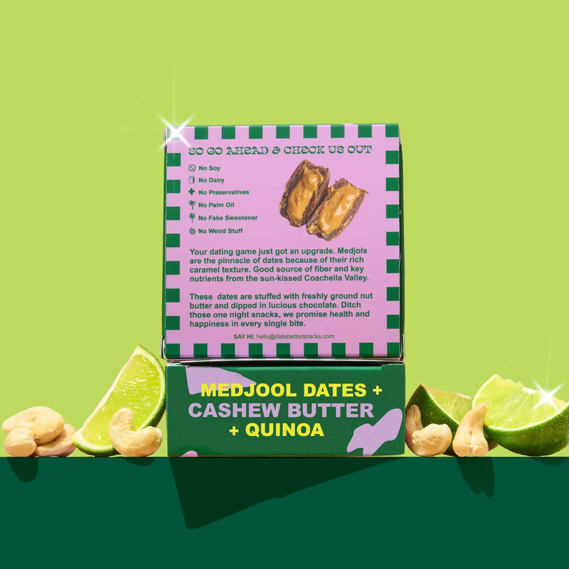 Cashew Lime Crisp | Chocolate Covered Dates