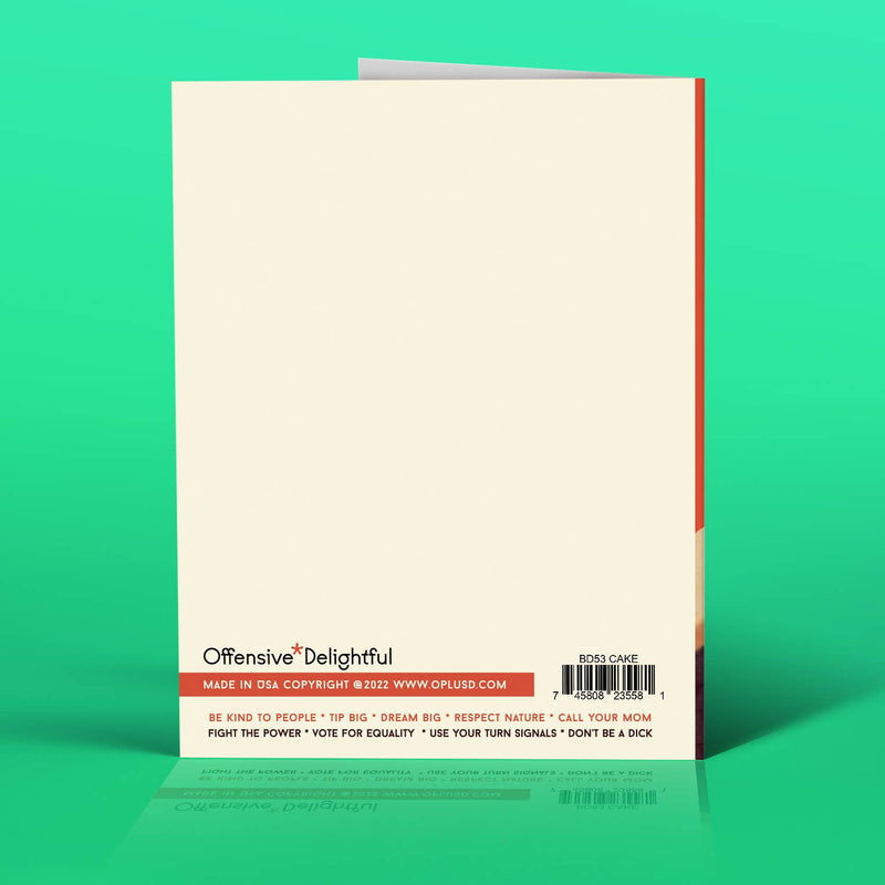 MORE CANDLES LESS FUCKS! birthday card