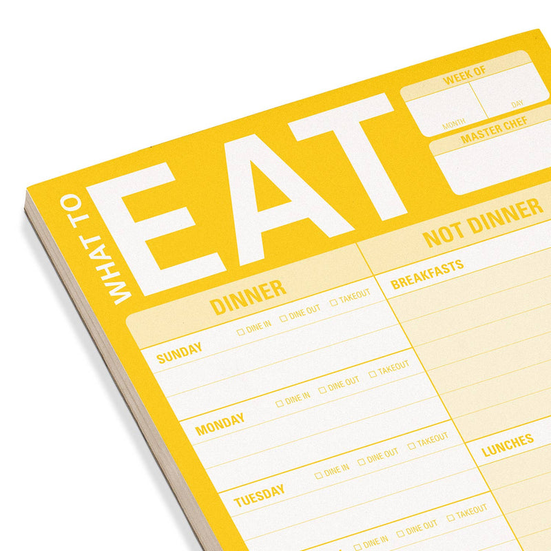 What to Eat Pad with Magnet (Yellow)