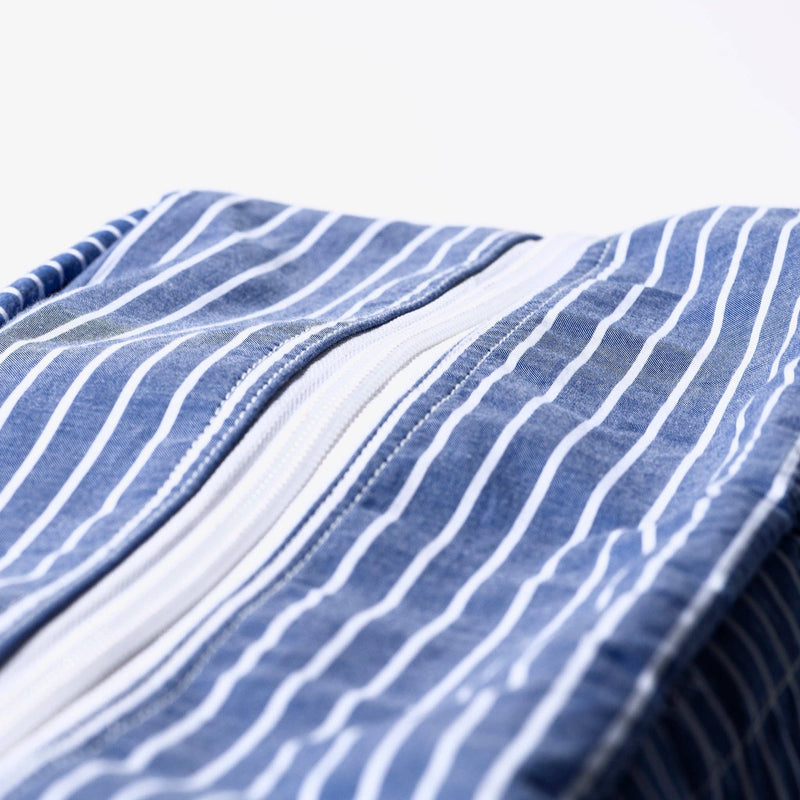 Shirt Fabric School Bag: Stripe A