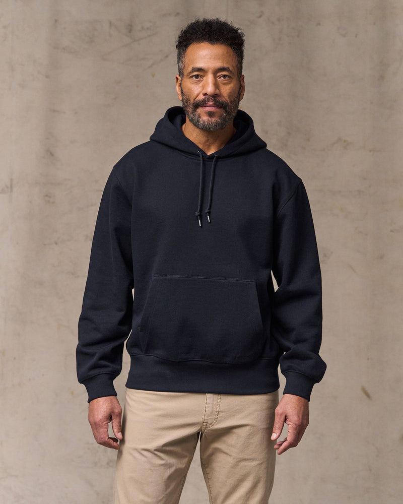 Filson 14-oz Heritage Fleece Hoodie in Dark Indigo
