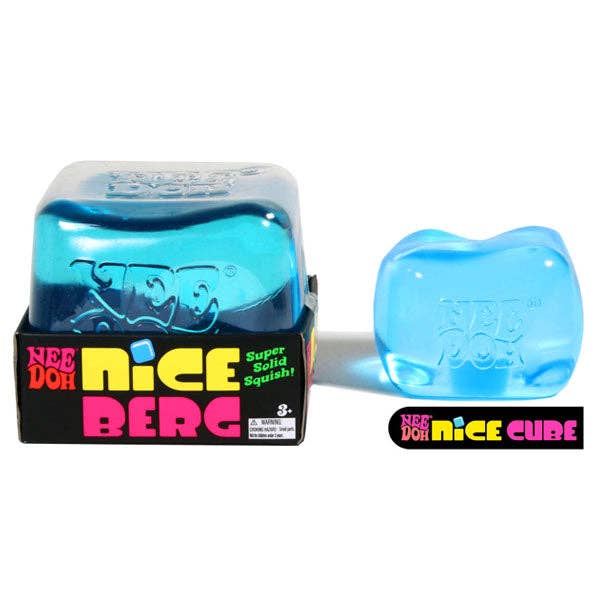 NeeDoh Nice Berg GIANT Blue Squishy Fidget Stress Ball (1pc)