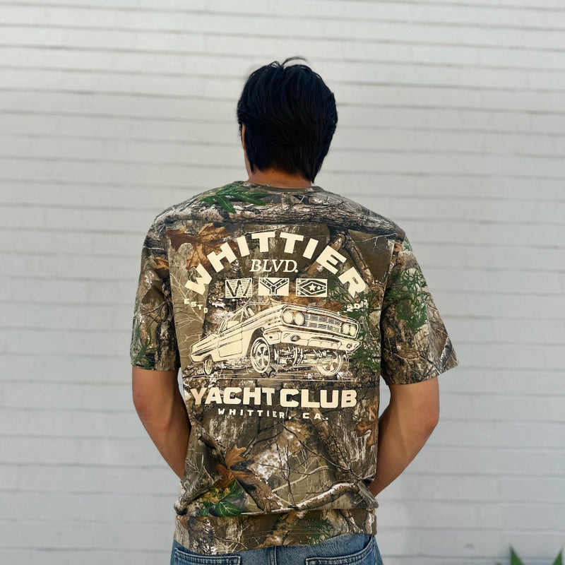 Whittier Yacht Club Nautical Flag Real Tree T-shirt