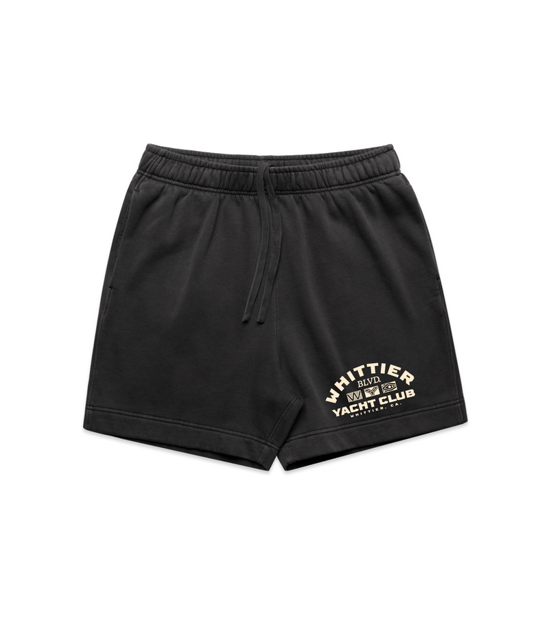 Heavy Faded Whittier Yacht Club Nautical Flag Shorts