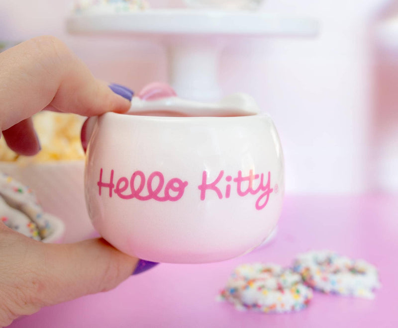 Hello Kitty Kitty Face Pink 3.5oz Sculpted Cup
