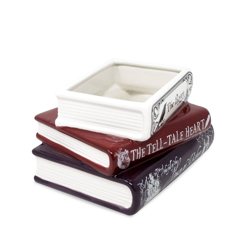 Stacked Book Planter, The Raven