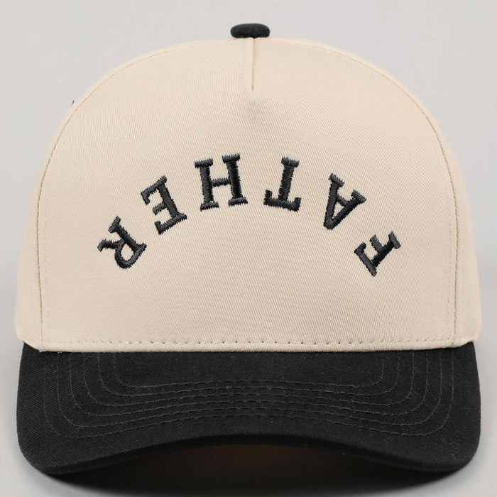 Father Upside Down Embroidery Two-Tone Cap