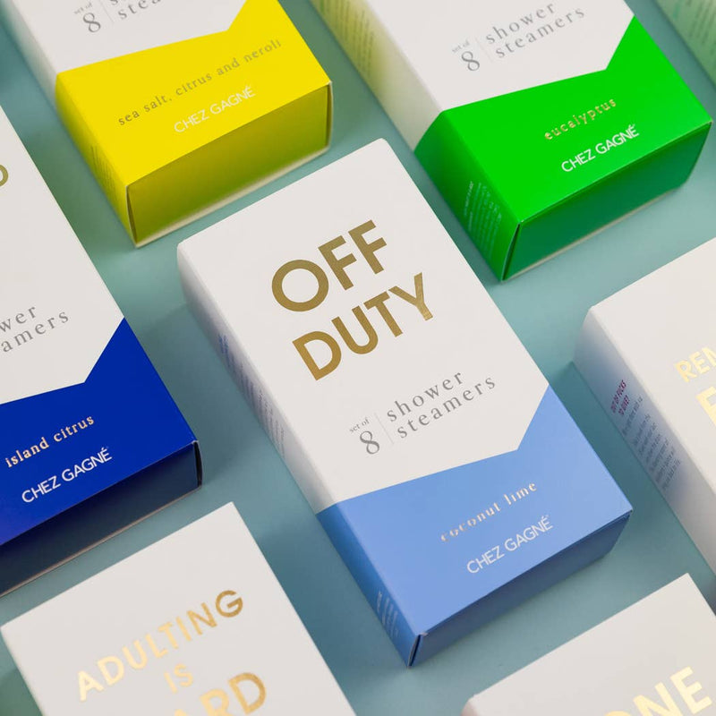 Off Duty - Aromatherapy Shower Steamers - Coconut Lime - Set of 8