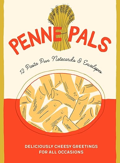 Penne Pals: 12 Pasta Pun Notecards & Envelopes