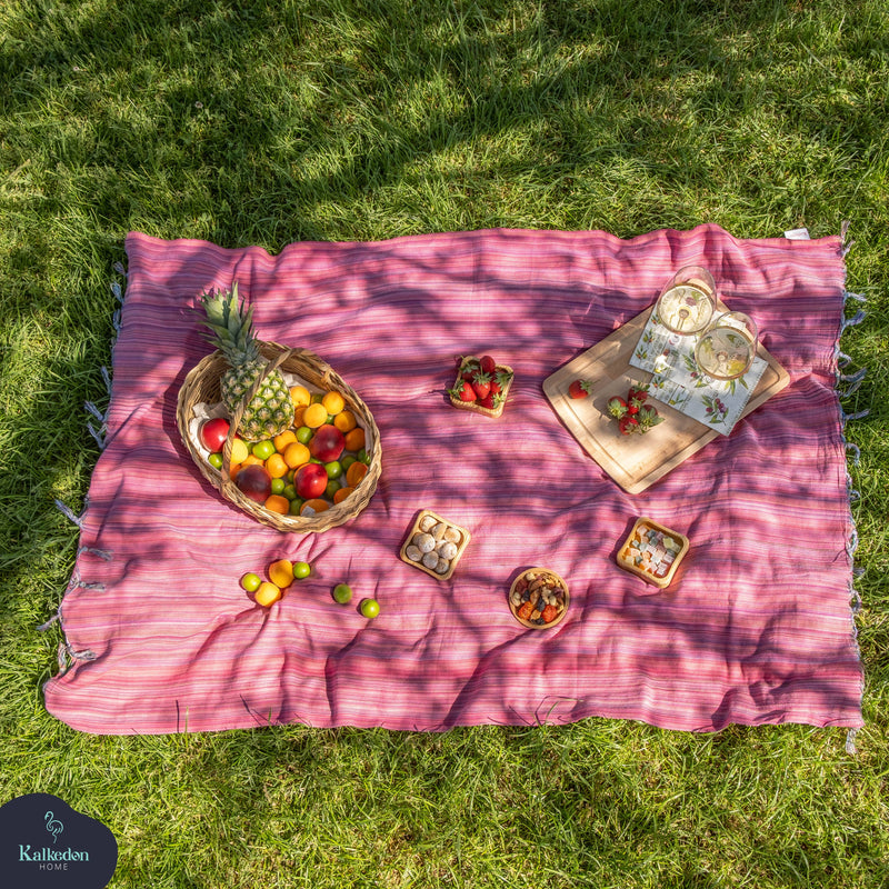 Rainbow Beach Towel | Turkish Towel | Sarong | Beach Wrap: Yellow