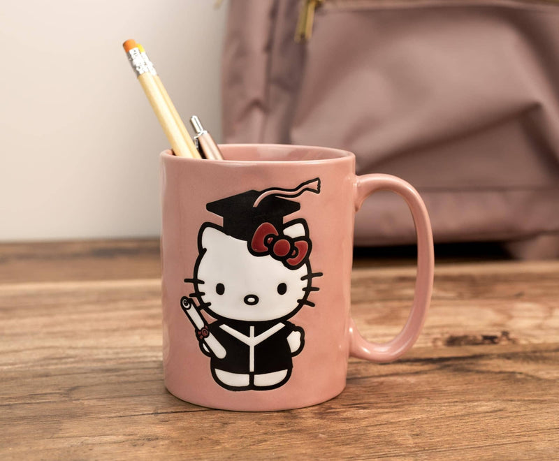 Hello Kitty Graduation 17oz Ceramic Pottery Mug