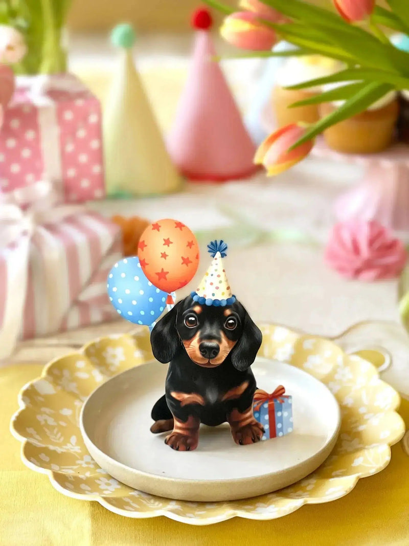 Mini Birthday Puppy Pop-Up Card