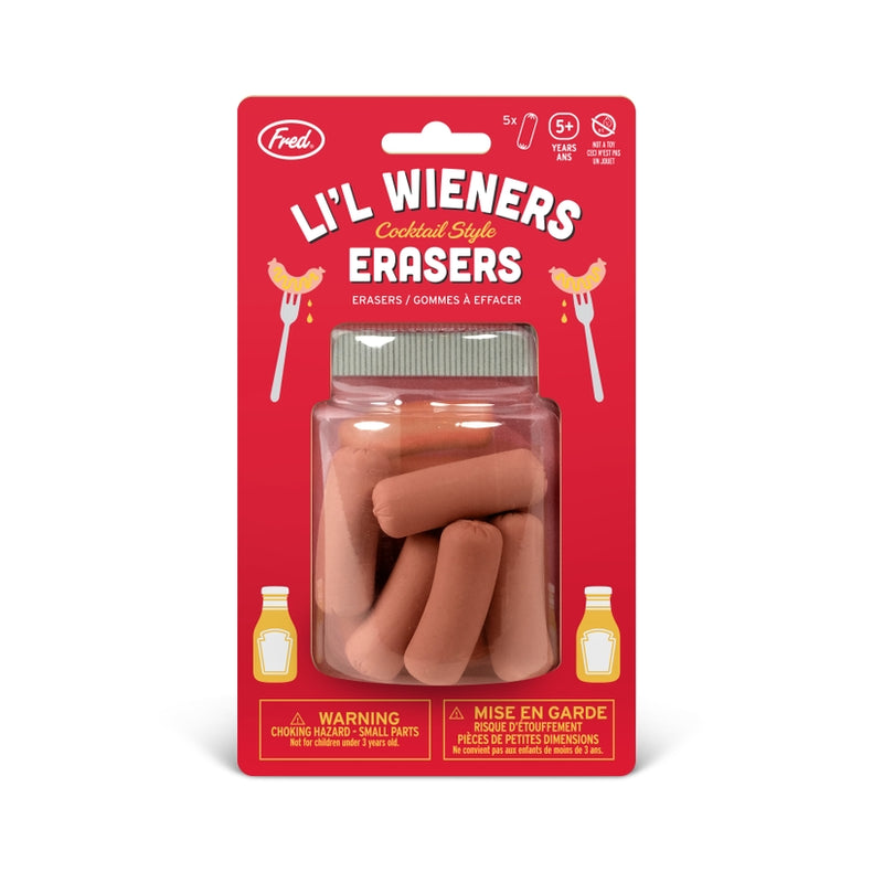 Uncanny | Cocktail Wiener Erasers | Set of 5
