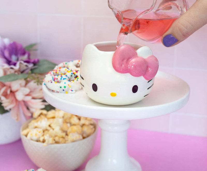 Hello Kitty Kitty Face Pink 3.5oz Sculpted Cup