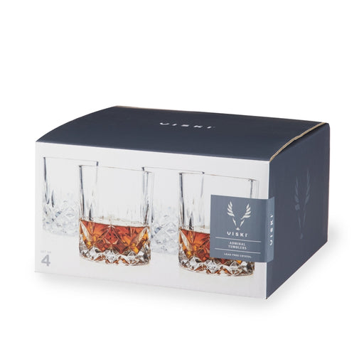Admiral Vintage-Style Crystal Tumblers | Set of 4 - LOCAL FIXTURE