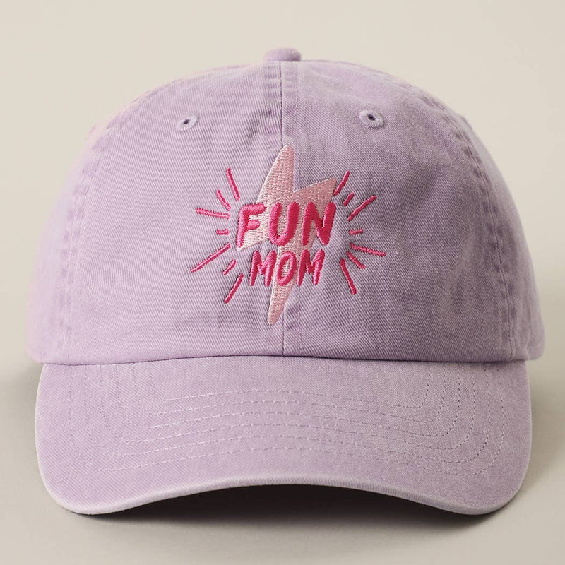 FUN MOM Embroidered Cotton Baseball Cap
: LILAC