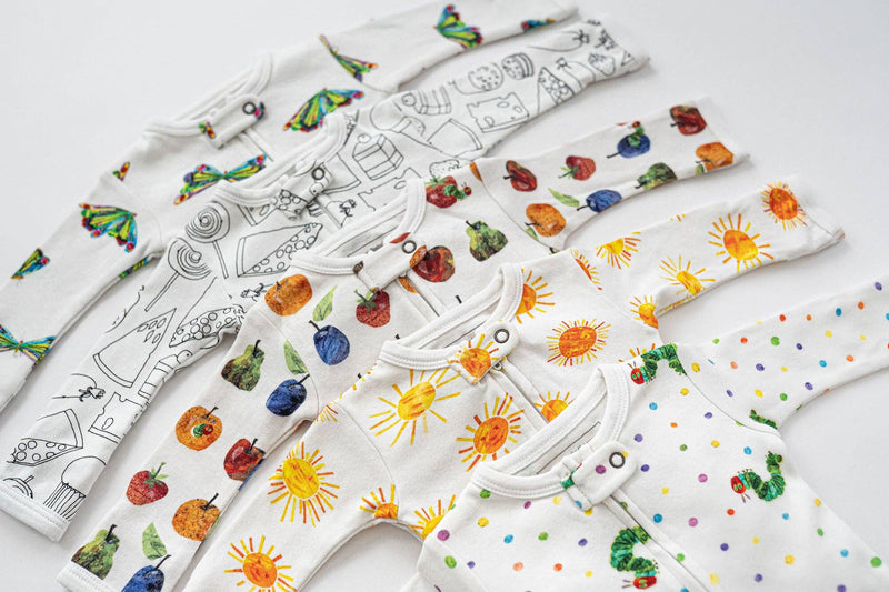 Fruit | Organic Zipper Footie: 3-6m