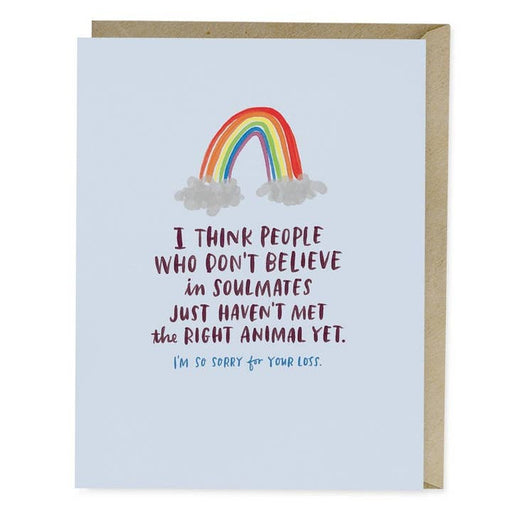 Pet Sympathy Soulmate Empathy Card - LOCAL FIXTURE