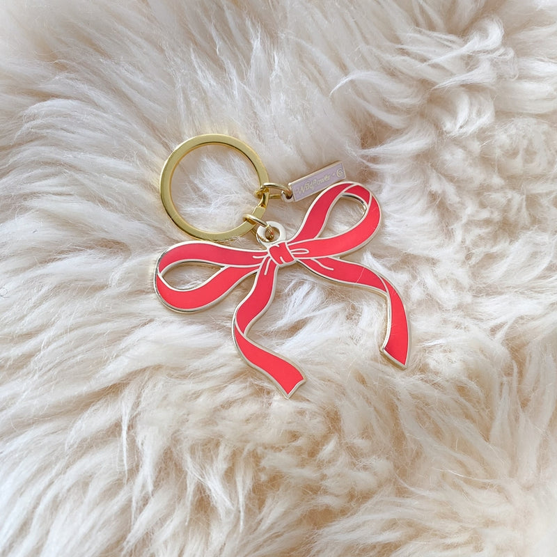Bow Enamel Keychain