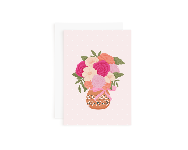 Mexican Flower Bouquet Card