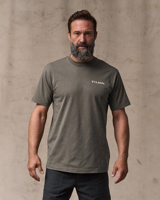 Filson Scenic Graphic T-Shirt in Hawk Brown