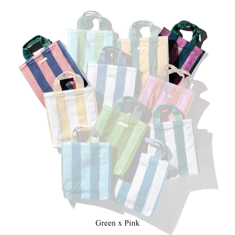 Covered Towel Document Bag: Green x Yellow