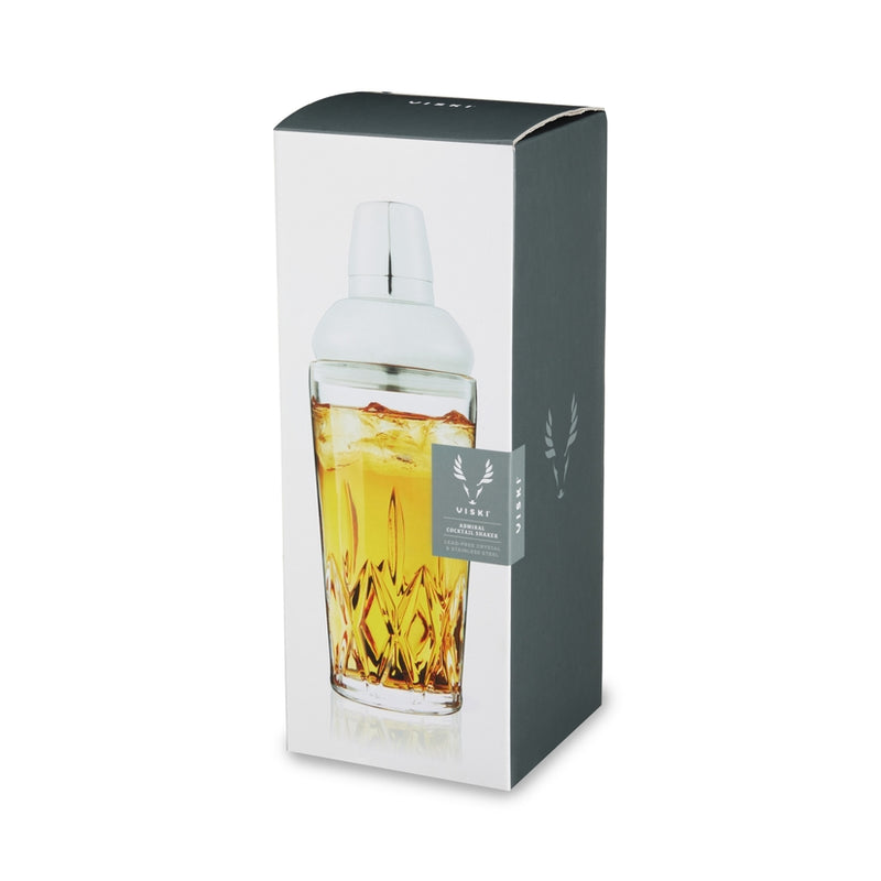 Admiral Crystal Cocktail Shaker w/ Built-in Strainer - LOCAL FIXTURE