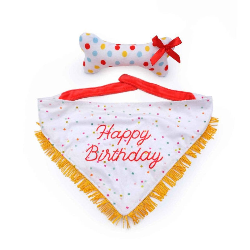 Dog Birthday Bandana and Bone 2-Pack