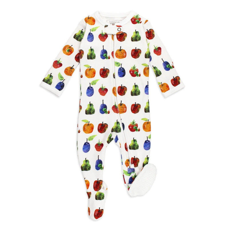 Fruit | Organic Zipper Footie: 6-9m