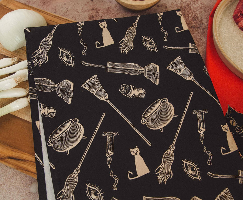 Disney Hocus Pocus Black Kitchen Hand Towels | Set of 2: None