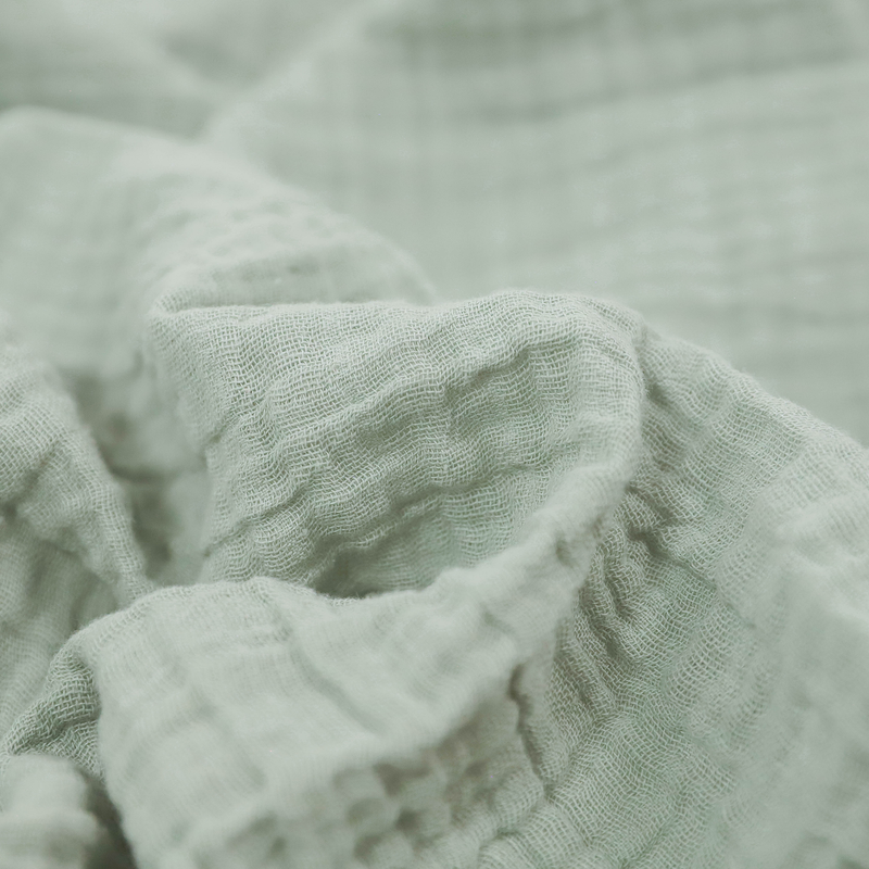 Organic Cotton Muslin Swaddle Blanket | White Sage
