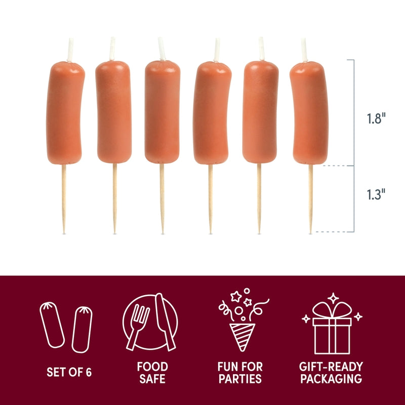 Sausage Party Candles | Set of 6