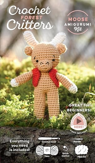 Crochet Forest Critters Amigurumi Kit Moose