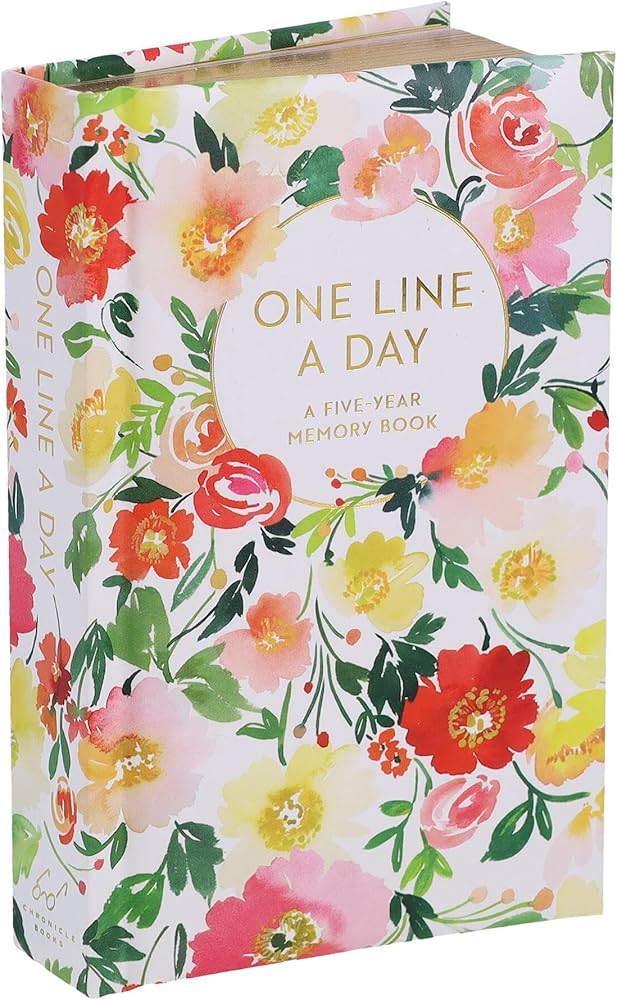 Floral One Line a Day: A Five-Year Memory Book