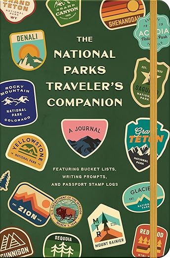 The National Parks Traveler's Companion: A Journal Featuring Bucket Lists, Writing Prompts, and Passport Stamp Logs