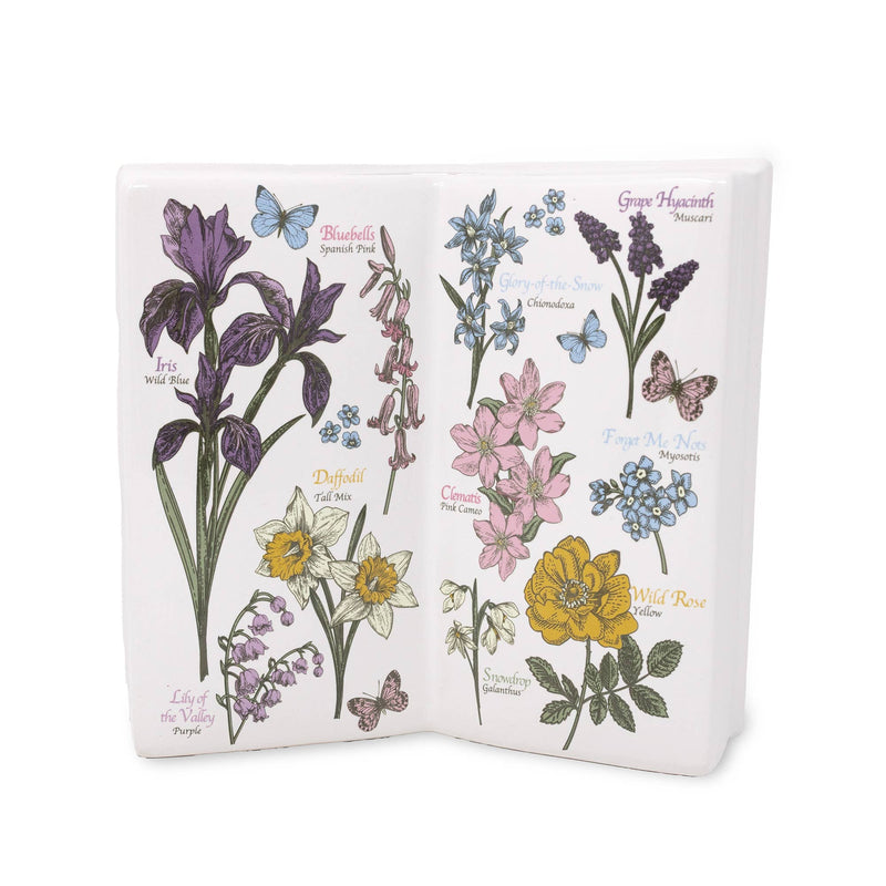 Open Book Vase | Wildflowers