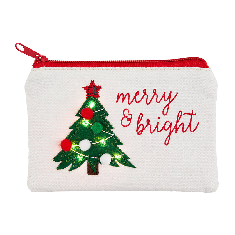 CHRISTMAS LIGHT-UP POUCH