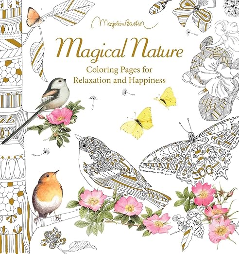 Magical Nature: Coloring Pages for Relaxation and Happiness