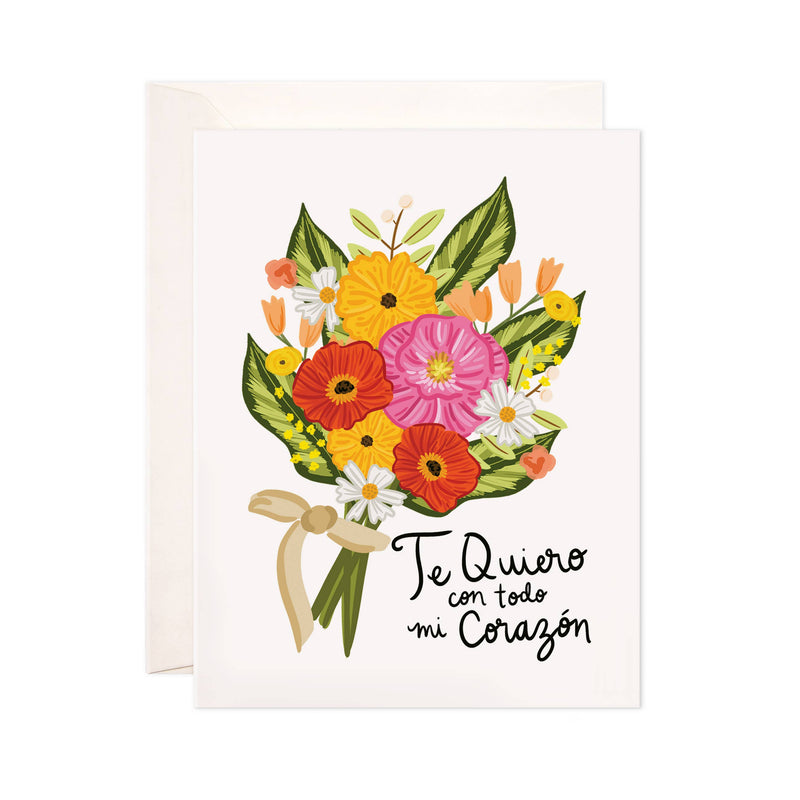 Todo Corazón Greeting Card - Spanish Love Card