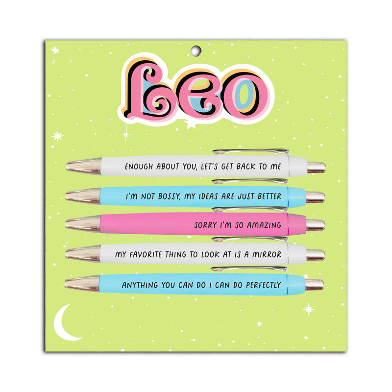 Leo Pen Set (funny gifts, birthday gifts, astrology gifts)