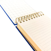 Cobalt Blue Fabric-Bound Notepad interior