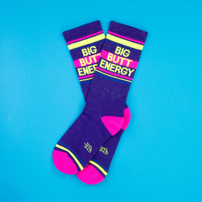 Big Butt Energy Gym Crew Socks - Funny Friend Gift