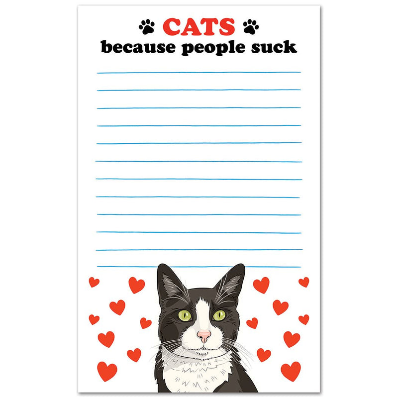 Notepad: Cats Because People Suck Stationery